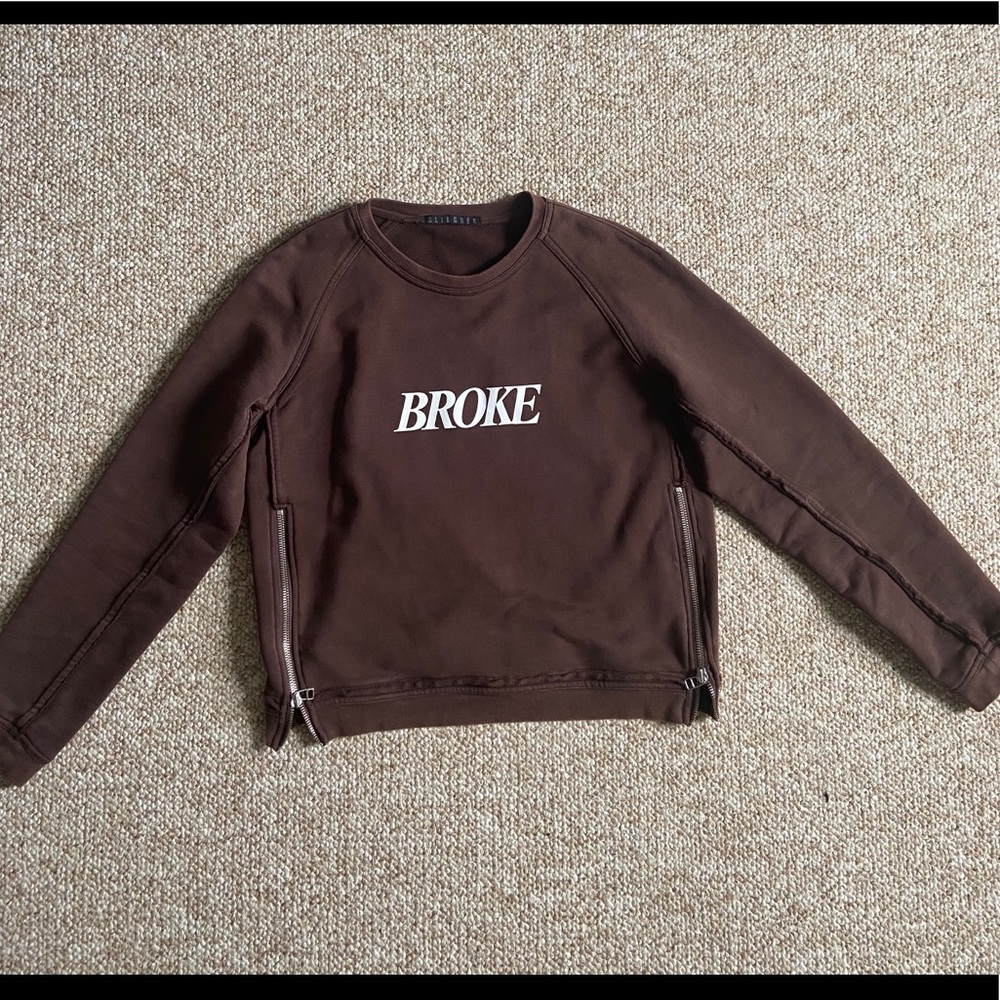Brown Fader Mien Broke Crewneck